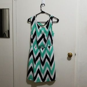Striped Dress With Cut-Out Back